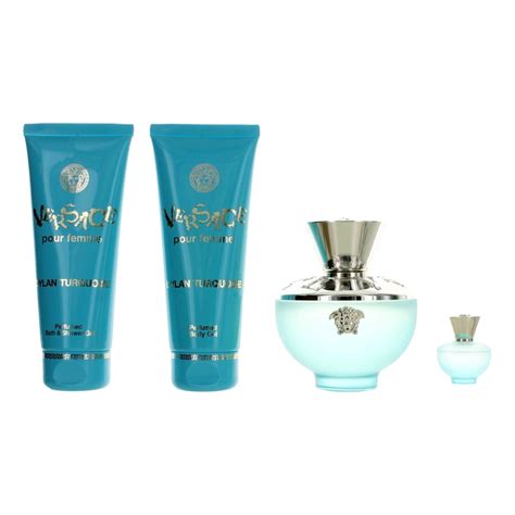 versace dylan blue turquoise gift set|Versace perfume turquoise.